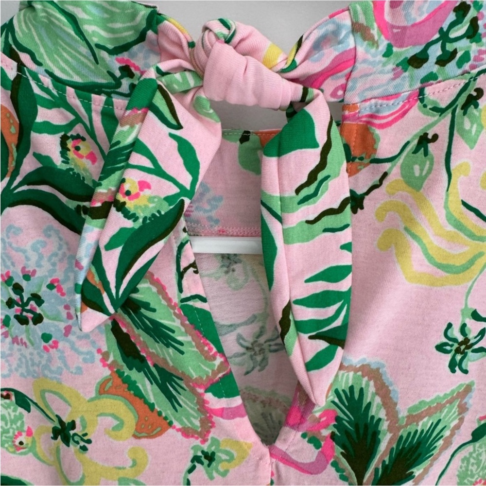 Lilly Pulitzer NWT Lilly Pulitzer Hallie Short Sleeve Dress Floral Size XL - Picture 9 of 12